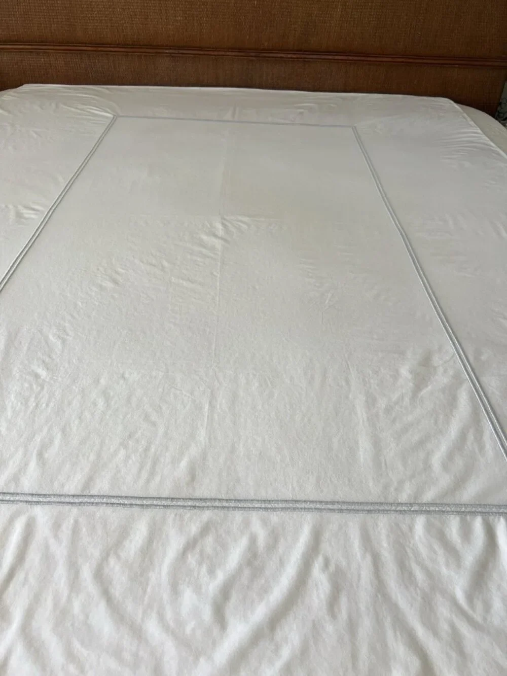 RESTORATION HARDWARE Twin White 100% Cotton Duvet Cover Baby Child Made in Italy
